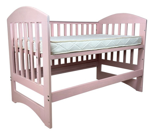 Cuna Convertible Multifuncional De Madera Montessori Rosa