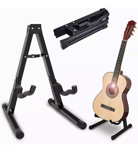 Soporte De Guitarra De Metal Plegable, Soporte De Base