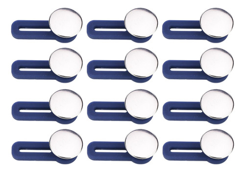 2 X 12x Extensor De Cintura Accesorios De Ropa Ligero Plata