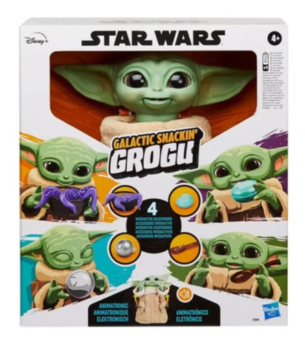 Grogu Snacks Baby Yoda Animatronico 40 Sonidos Y Movimientos