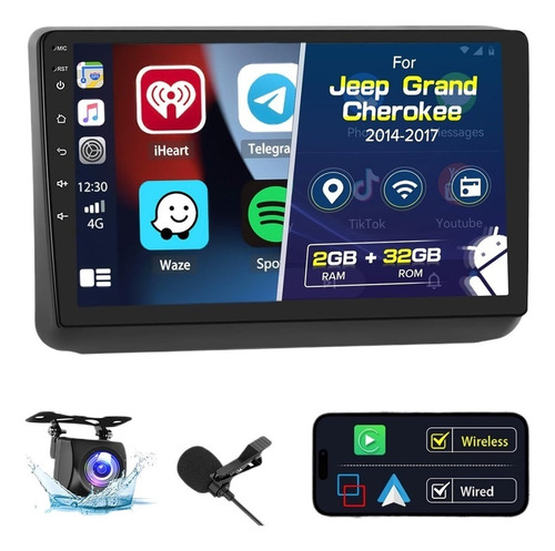 Estereo Jeep Grand Cherokee 2014-2017 Android Carplay 2+32g