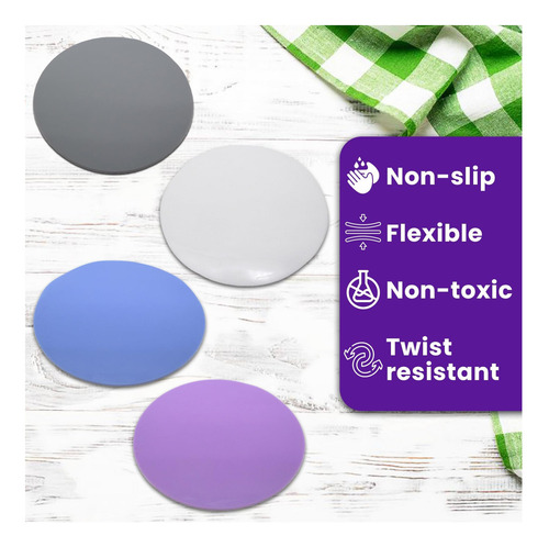 Gadgetime Usa Jar Opener Pads (paquete De 4) Pasas Redondas