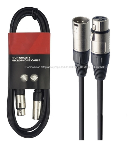 Cable Para Micrófono Canon Canon Xlr Dmx 6 Metros Reforzado