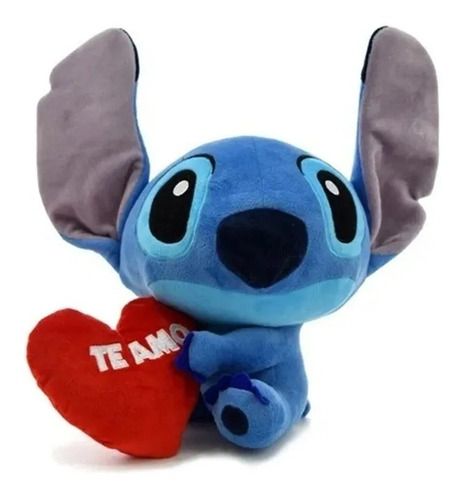 Peluche Stitch Sentado Con Corazon 20 Cm Phi Phi Toys 