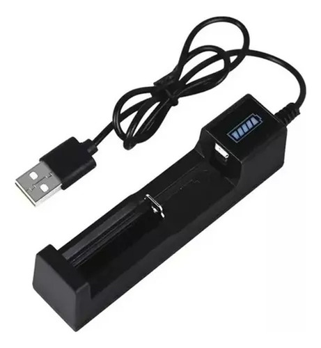 Cargador De Pilas Recargables Usb Baterias 18650 C Indicador