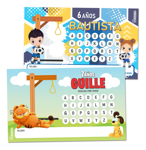 Juego Souvenir Personalizado X44 C/marcador - Mide 23x14cm