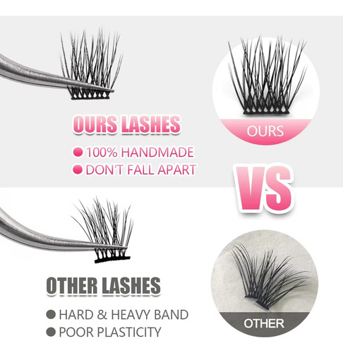 Extensões De Cílios Yuanzhijie Diy Clusters Eylashes No.31