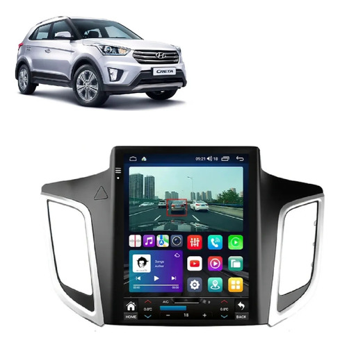 Central Multimídia Tesla Octacore 6+128gb Creta 2017/22 2mix