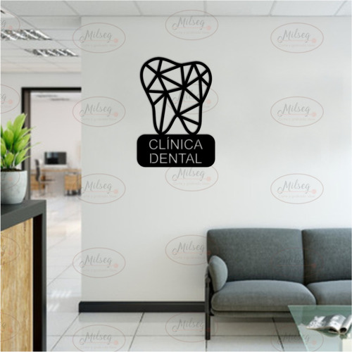 Cuadro Decorativo Para Consultorio Dental Mdf 6mm