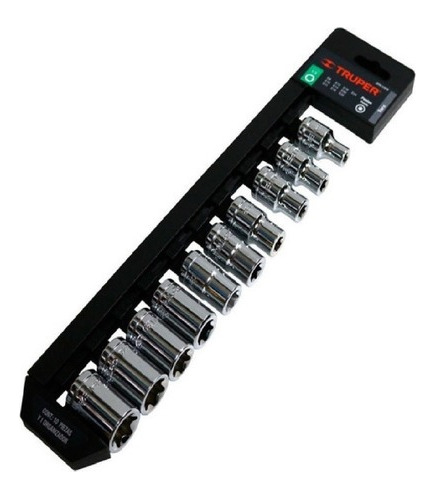 Imagen 1 de 10 de Juego De 10 Tubos Torx 1/2 Para Profesionales Truper 10026