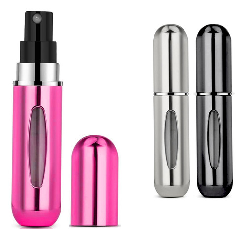 Mini Perfumero Portatil Recargable 5ml Ideal Viajes Colores