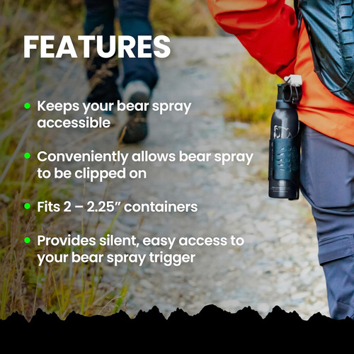 Udap Bear - Funda De Spray De Pimienta Con Clip Para Cintur