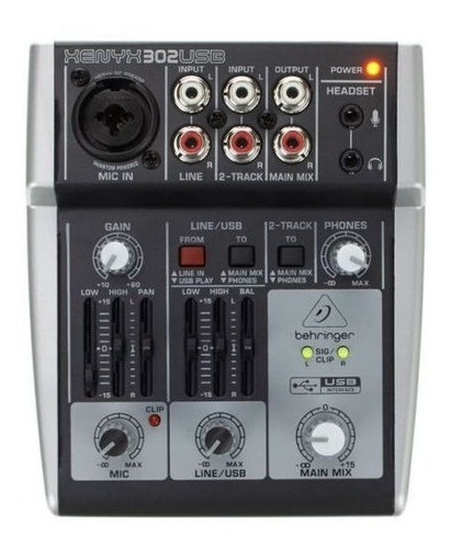 Behringer 302-usb Xenyx Mezclador Usb De 5 Canales