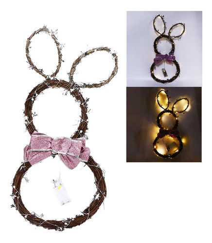 Corona De Pascua De 60 Cm Y 23,6 Pulgadas De Altura