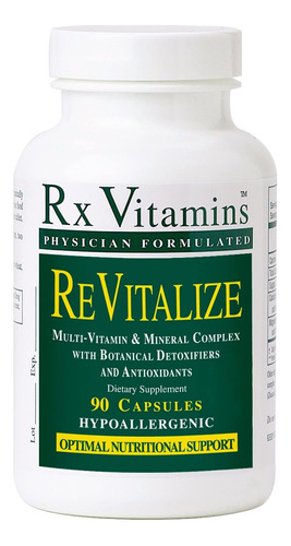 Rx Vitamins Revitalize Suplemento Diettico, 90 Cpsulas