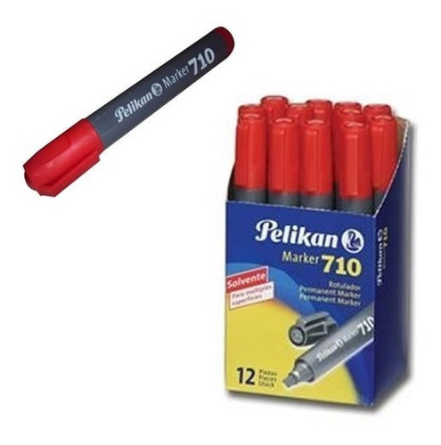 Marcador Pelikan 710 Punta Chata Permanente Indeleble