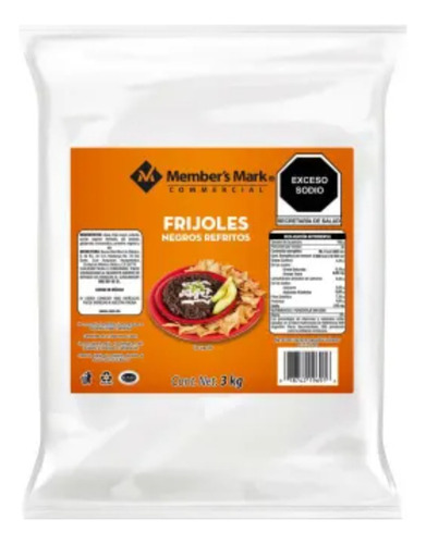 Frijoles Negros Member's Mark Refritos De 3 Kg