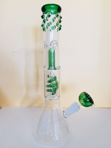 Bong Vidrio Con Doble Camara Percoladora (nuevo)