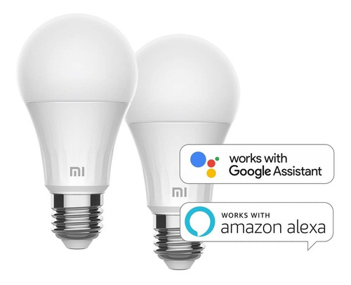 2 Pack Ampolleta Inteligente Xiaomi Mi Smart Led Bulb Cool
