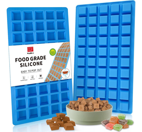Moldes Cuadrados De Silicona Para Hornear Y Congelar
