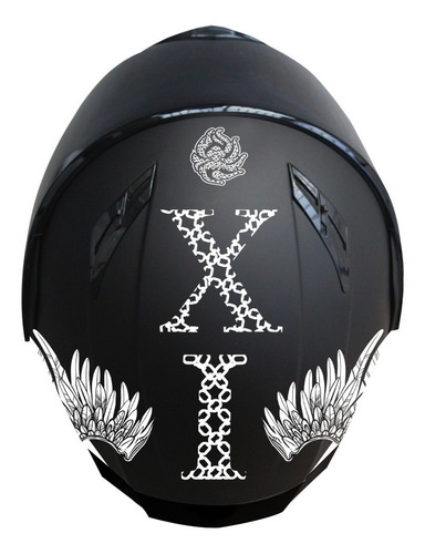 Imagen 5 de 8 de Casco Abatible Kov Para Moto Estelar Freedom Luz Led Stop