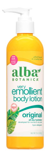 Alba Botanica Locion Corporal Muy Emoliente, Original, 12 Oz