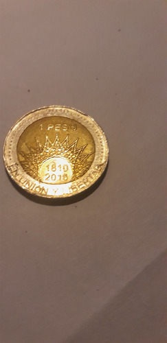 Moneda 1 Peso Argentina Bicentenario 2010 Aconcagua (Usado)