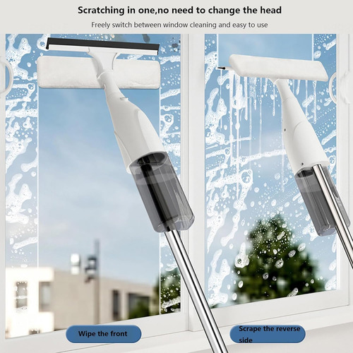 Kit Lavado Ventanas 3 En 1 Con Poste Extensión Y Paño Microf