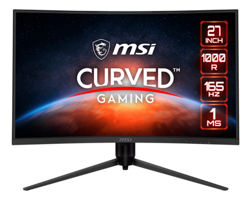Monitor Curvo Gamer Msi Optix G271cqr 27 2k Wqhd 165hz Hdmi (Reacondicionado)