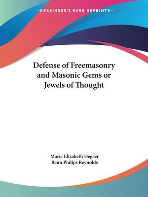 Libro Defense Of Freemasonry And Masonic Gems Or Jewels O...