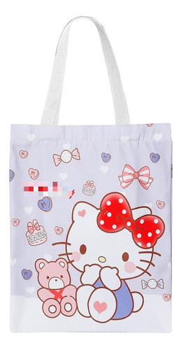 U Chyty Bolsa Lona Gatito Dibujos Animados Reutilizable Port