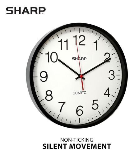 Reloj De Pared Silencioso Sin Tictac De Cuarzo De Calidad De