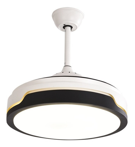 Imagen 3 de 4 de Ventilador Techo Storm 4 Aspa Luz Led 3 Velocidades Hammer