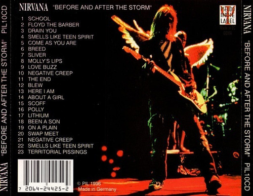 Nirvana Cd Reading 91+finlandia 92 Europa +envio Cerrado