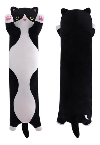 Almohada De Gato De Peluche Miaohaha 50cm Suave Y Abrazable