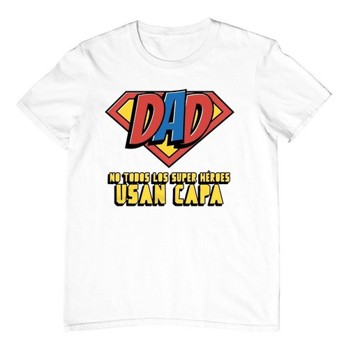 Playera Día Del Padre - Super Dad- Papá-super Héroe