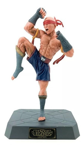 Figura De Colección Muay Thai Lee Sin League Of Legends 20cm