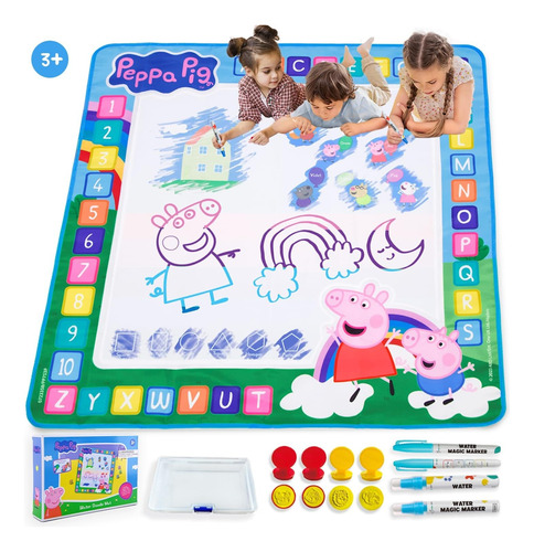 Peppa Pig Mat De Dibujo Con Agua.tapete Reutilizable Magico