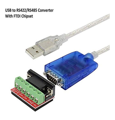 Cable Adaptador Usb A Rs422 Rs485 Con Chip Ftdi