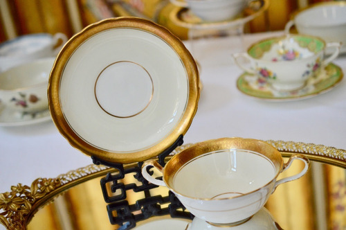 Taza Y Plato Para Consome Aynsley England Sandringham C1939 