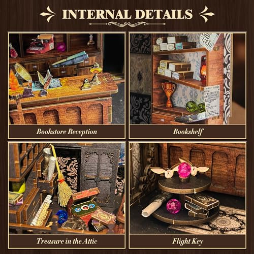 Kit De Rincón De Libros Diy, Rompecabezas De Madera 3d En Mi