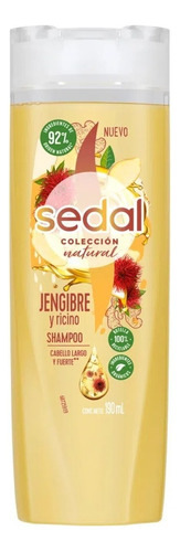 Shampoo Sedal Natural Jengibre Y Ricino X 190 Ml
