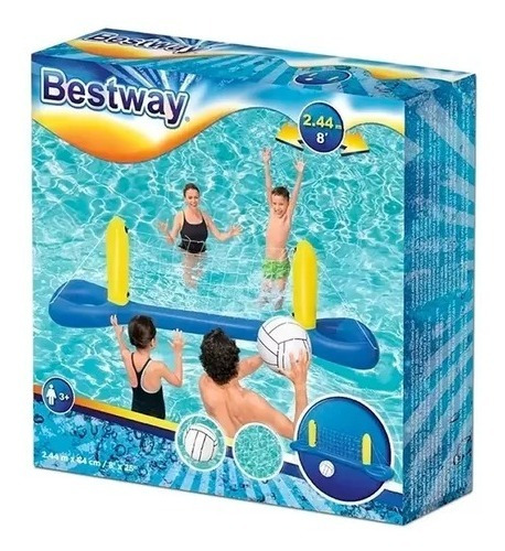 Cancha Juego Inflable Intex Malla Voleibol Piscina 56508