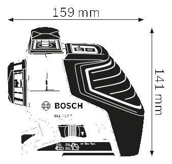 Imagen 3 de 12 de Nível Láser Compacto Bosch Gll 3-80 - 40m