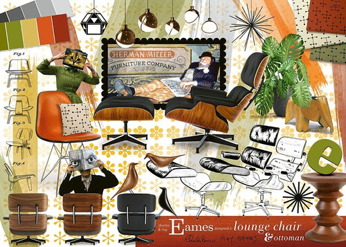 Rompecabezas Puzzle 1000 Eames Design Classics Ravensburger