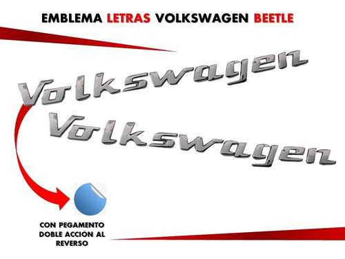 Emblema Letras Volkswagen Varios Modelos