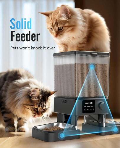 Alimentador Automático Para Gatos Oneisall Com 5g Wifi, Auto