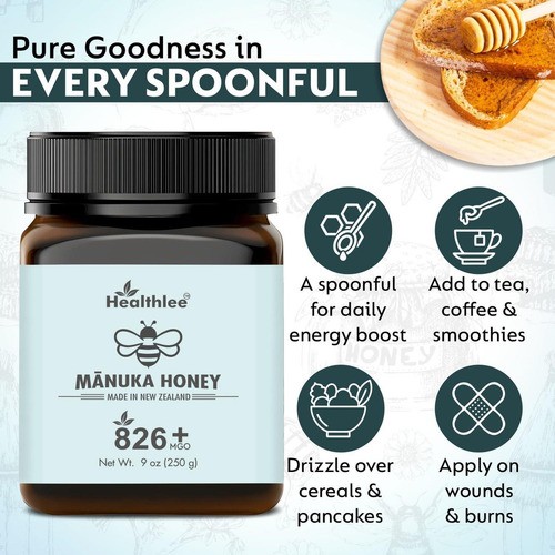 Miel De Manuka Healthlee Umf 20 - 250 G Pura De
