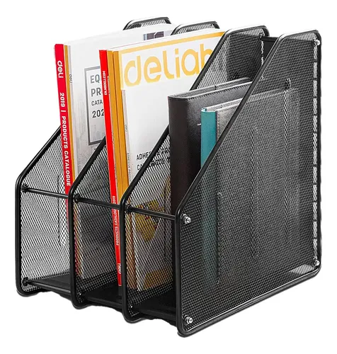 18 Revisteros De Cartón Negro - 26x9x27 Cm, Organizador De Escritorio Para Documentos A4, Hogar Y Oficina