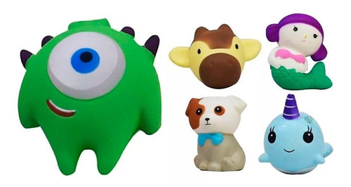 Muñecos Personajes Squishy Suaves Esponjosos Anti Estrés